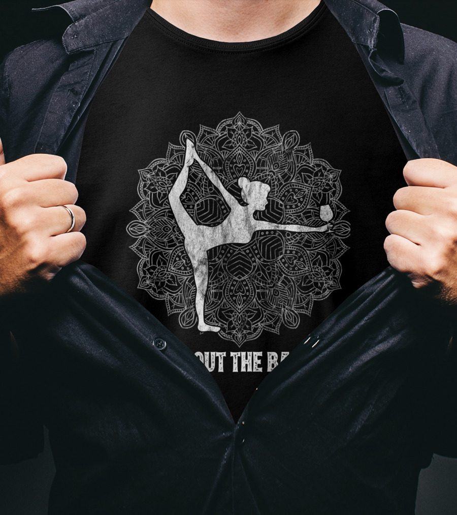 All About The Balance Yoga Wine Namaste Meditation Mandala T-Shirt