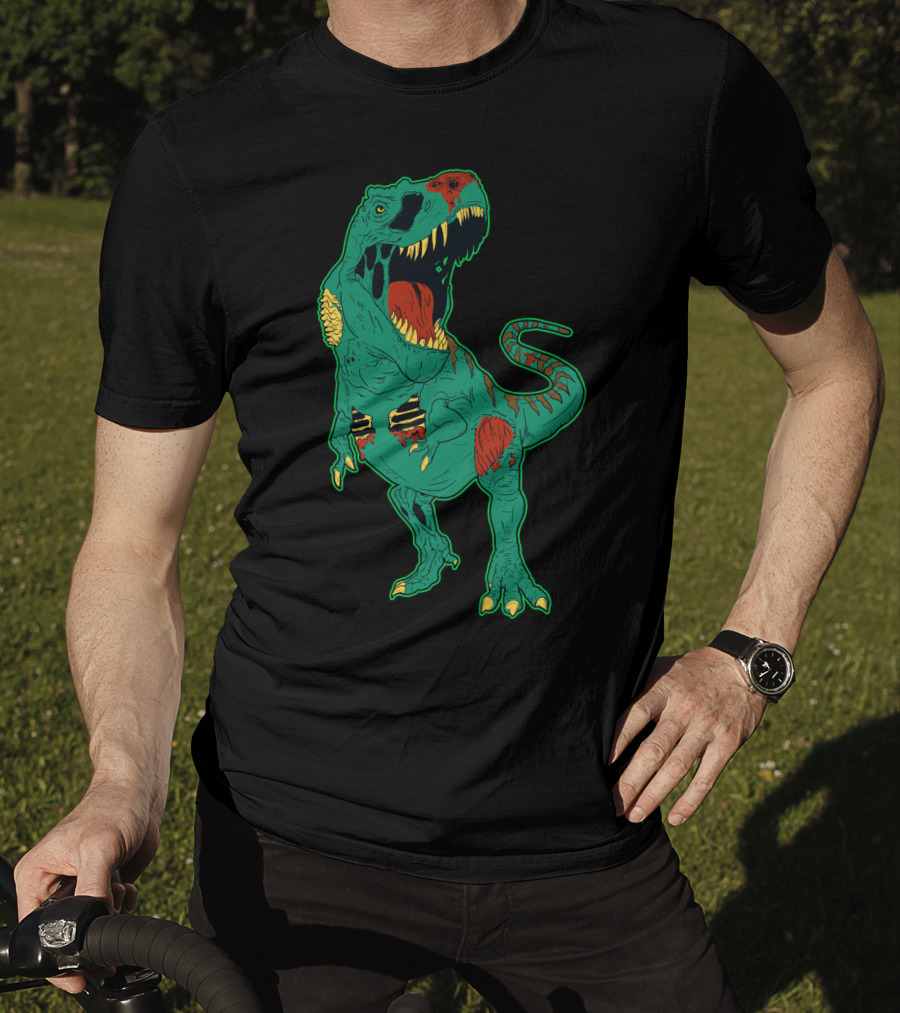 Zombiesaurus Rex Halloween Dinosaur Zombie Trick Or Treat T-Shirt