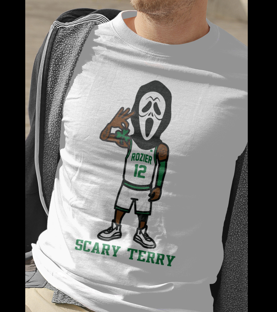 Scary Terry Rozier 12 Basketball Ghost Costume T-Shirt