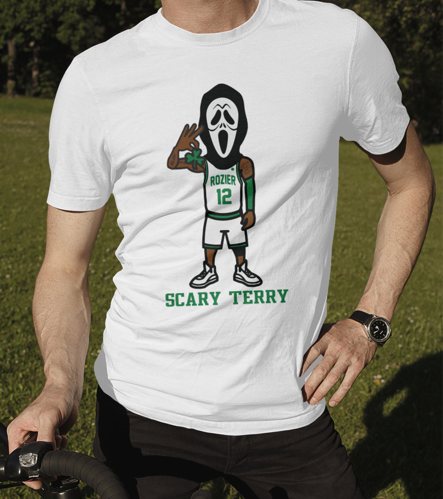 Scary Terry Rozier 12 Basketball Ghost Costume T-Shirt