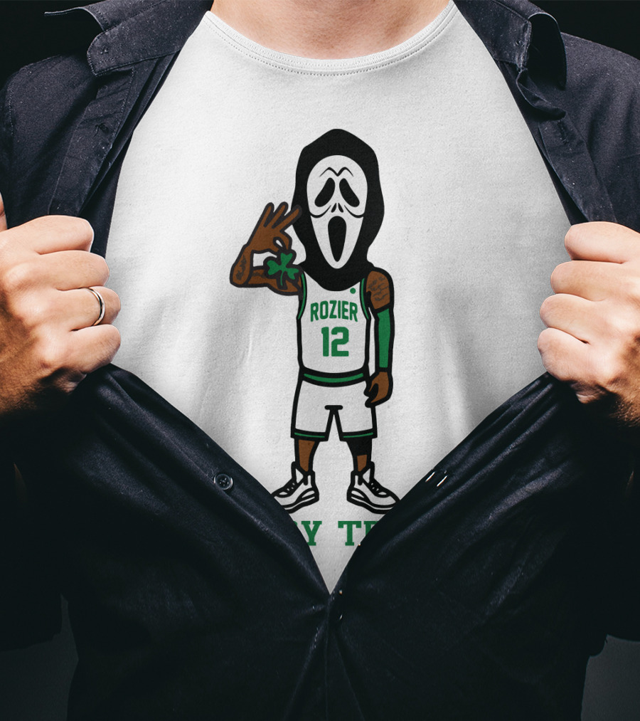 Scary Terry Rozier 12 Basketball Ghost Costume T-Shirt