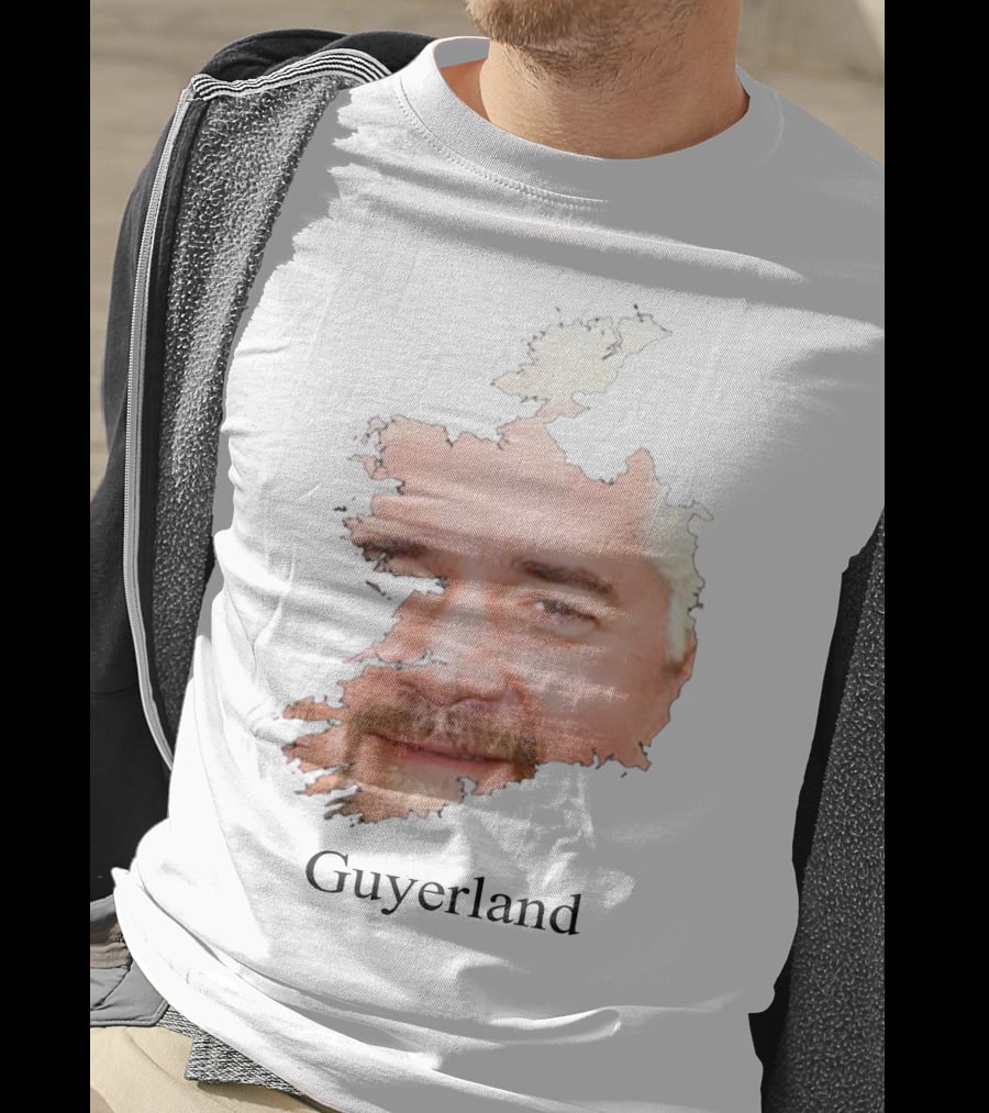 Flavortown Guyerland Mayor Guy Fieri Guyerland Face Map T-Shirt
