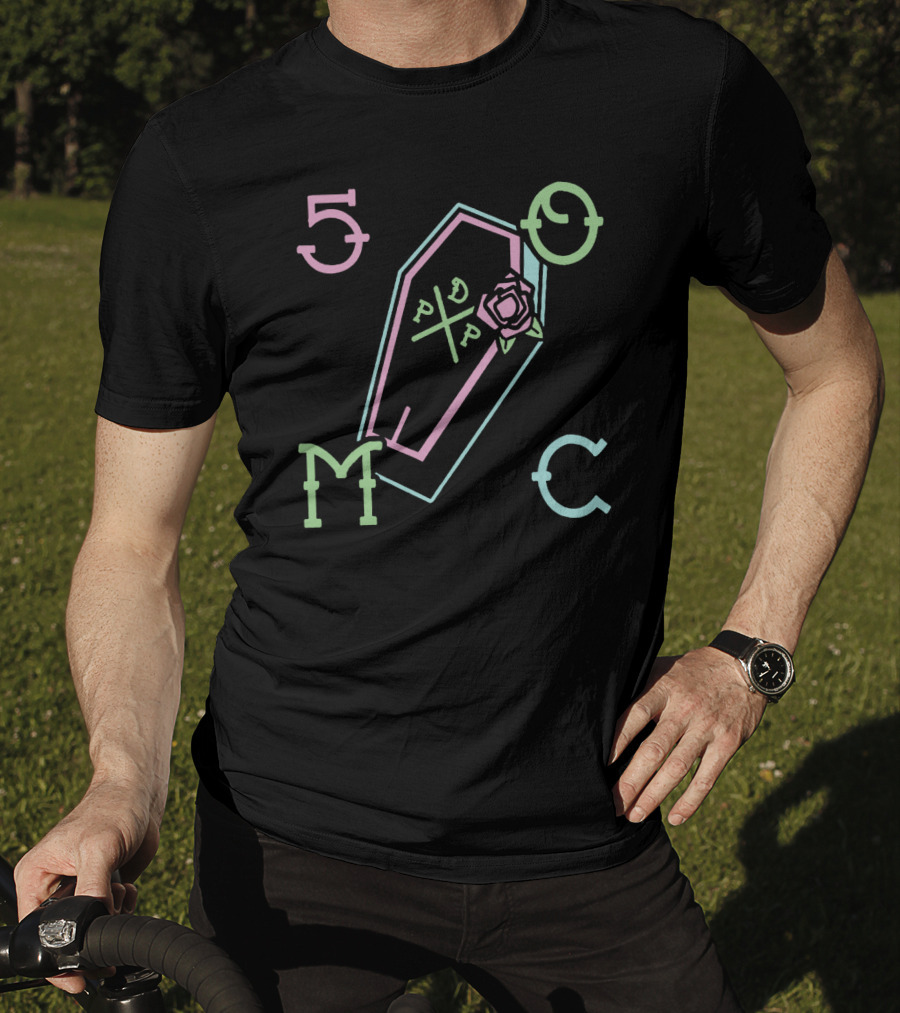 Pewdiepie 50MC Coffin Rose DDP T-Shirt