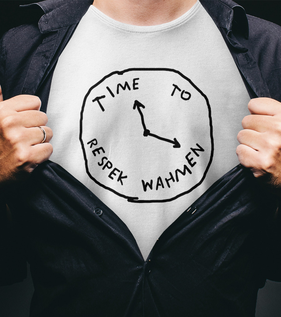 Time To Respek Wahmen Pewdiepie Clock Message T-Shirt