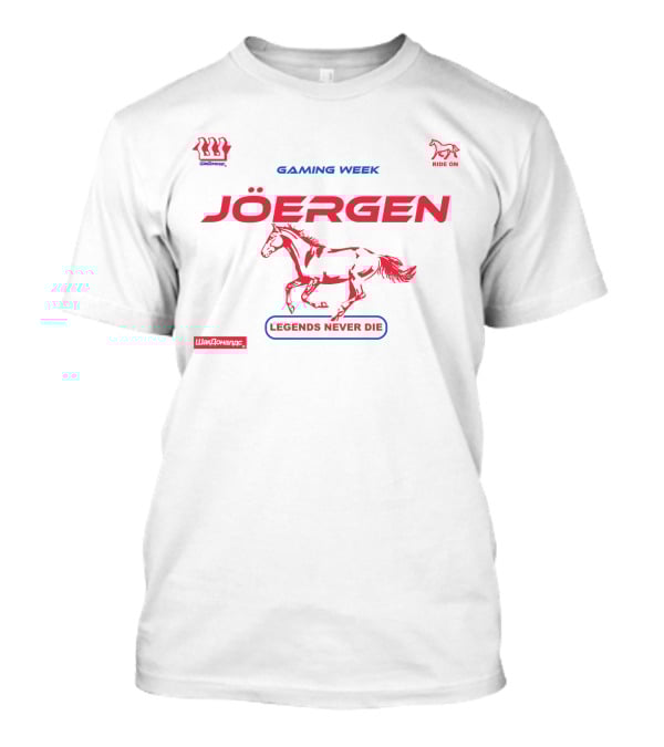 Joergen Gaming Week Ride On Legends Never Die Pewdiepie T-Shirt