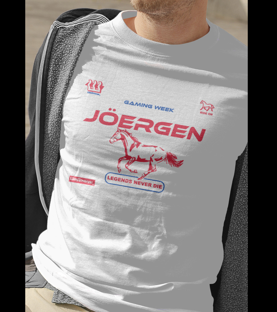 Joergen Gaming Week Ride On Legends Never Die Pewdiepie T-Shirt