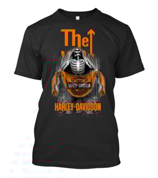 The Who Harley Davidson Skeleton Holding Banner T-Shirt
