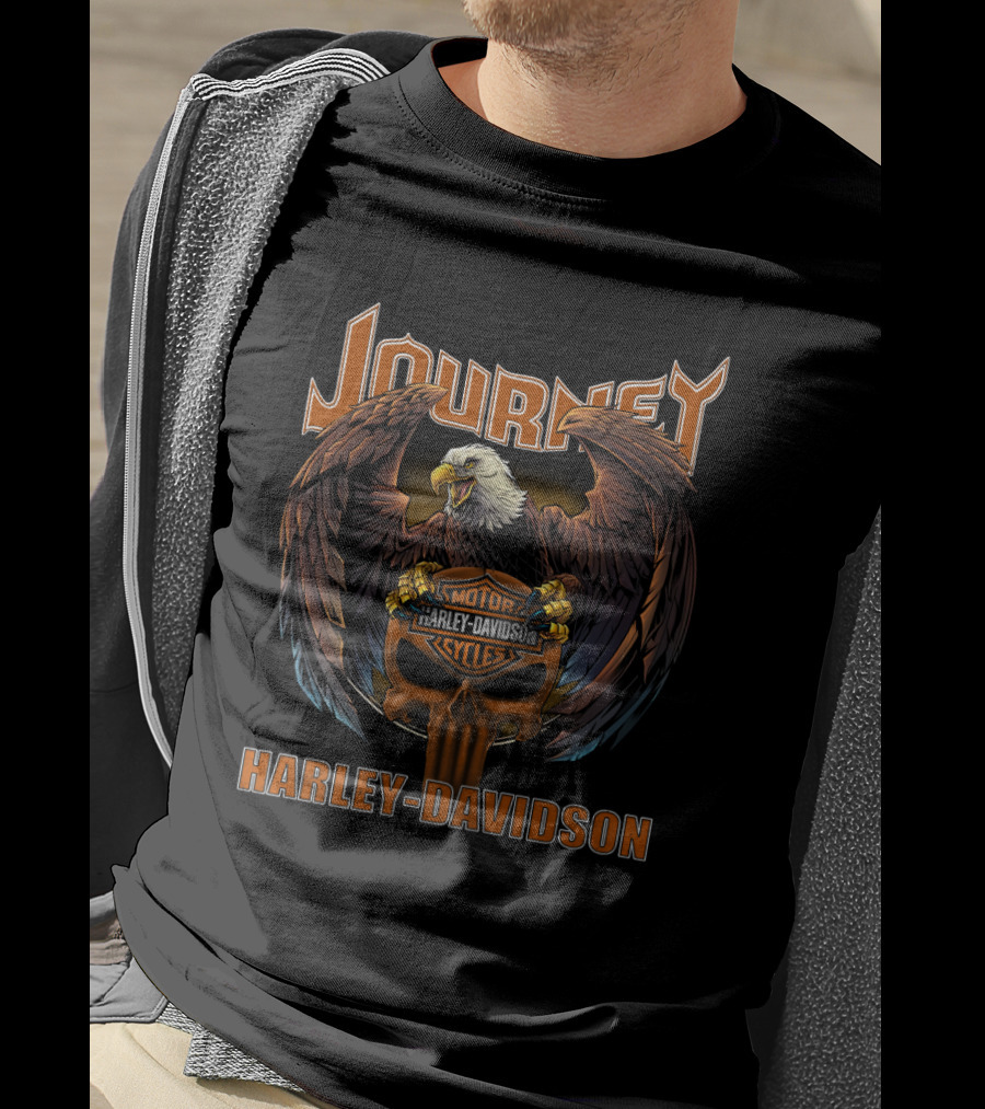 Journey Eagle Motor Cycles Harley Davidson T-Shirt