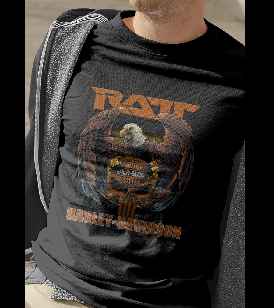 Ratt Harley Davidson Motor Cycles Eagle T-Shirt