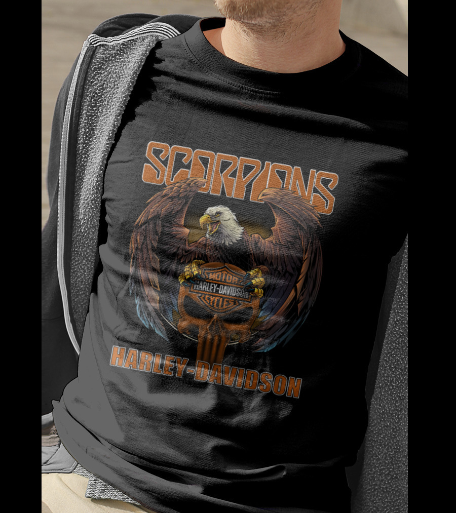 Scorpions Harley Davidson Motorcycles Eagle T-Shirt