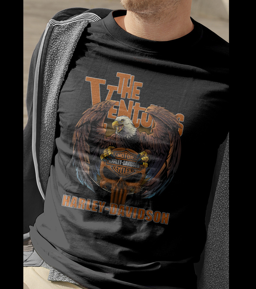 The Ventures Harley Davidson Eagle Motorcycles T-Shirt