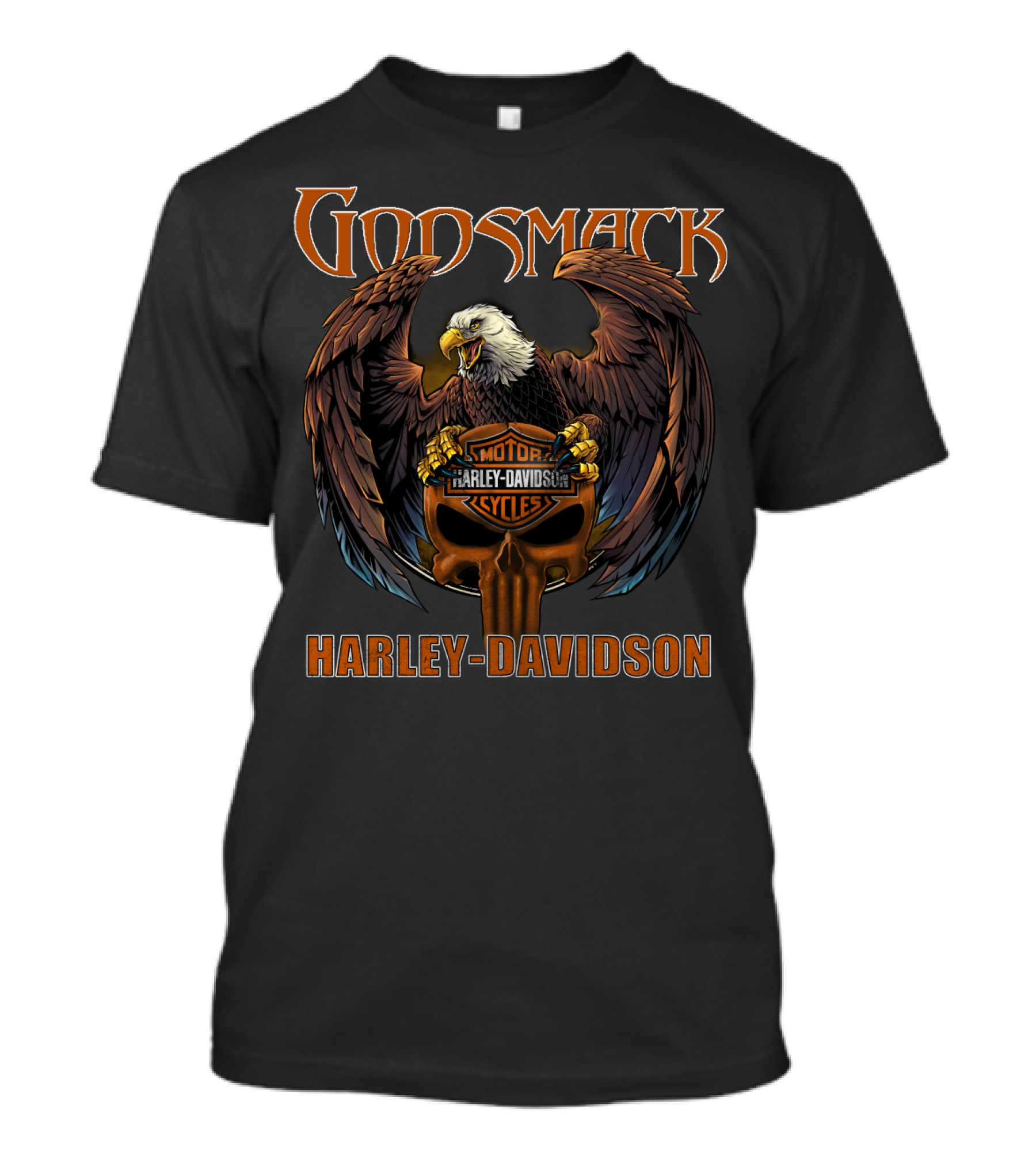 Godsmack Harley Davidson Eagle Skull T-Shirt