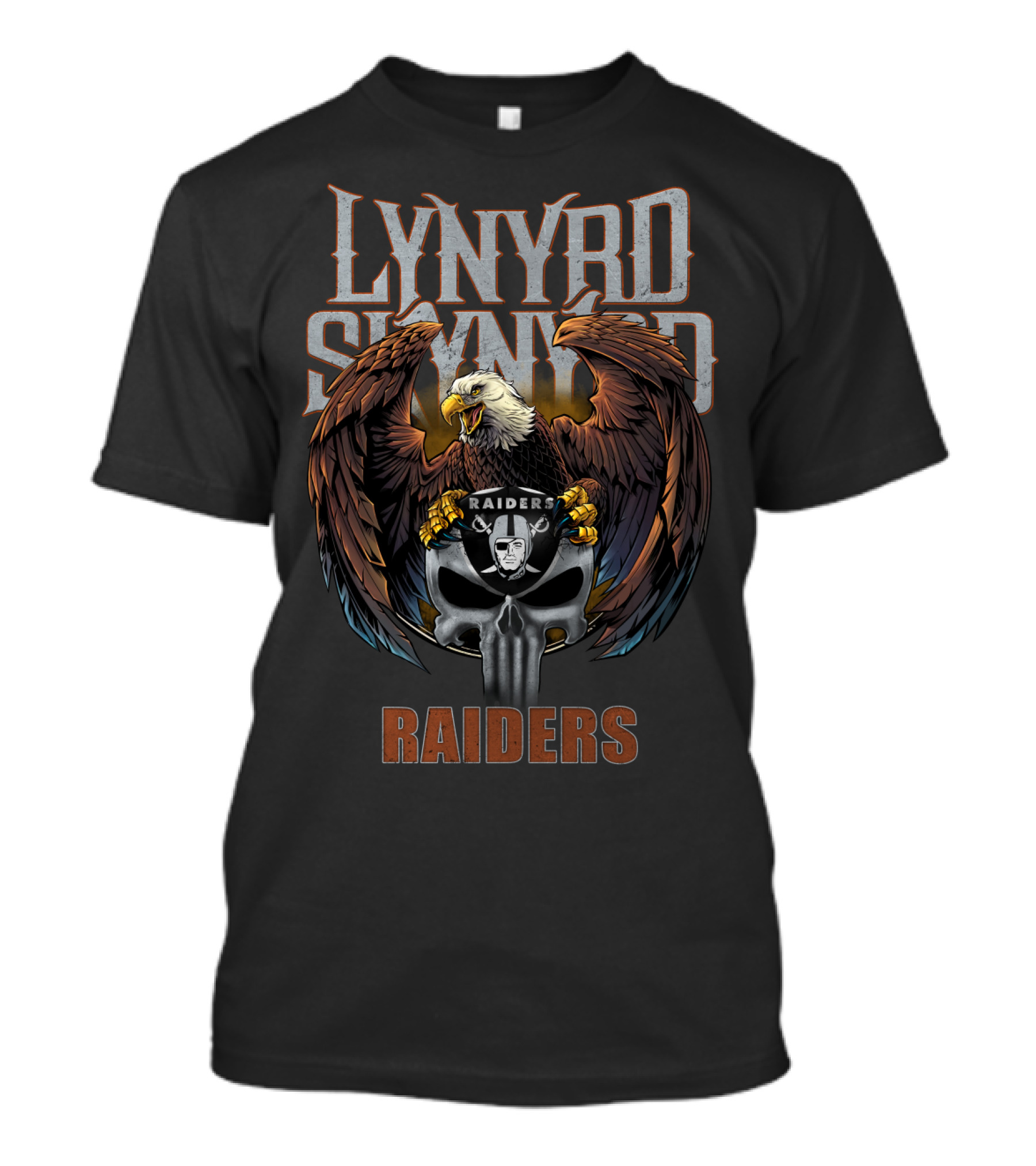 Lynyrd Skynyrd Raiders Eagle Skull T-Shirt