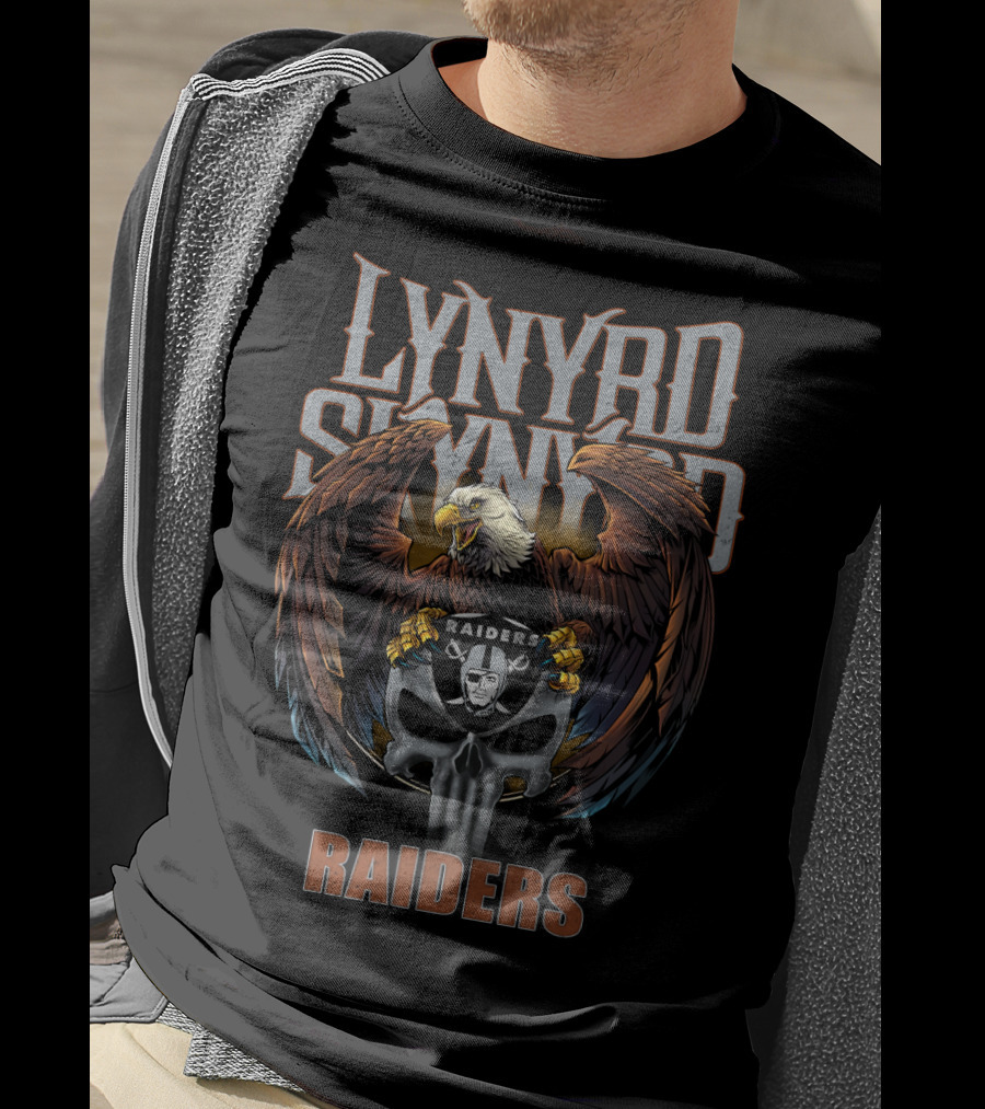 Lynyrd Skynyrd Raiders Eagle Skull T-Shirt