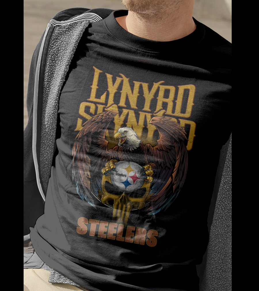 Lynyrd Skynyrd Eagle Pittsburgh Steelers T-Shirt