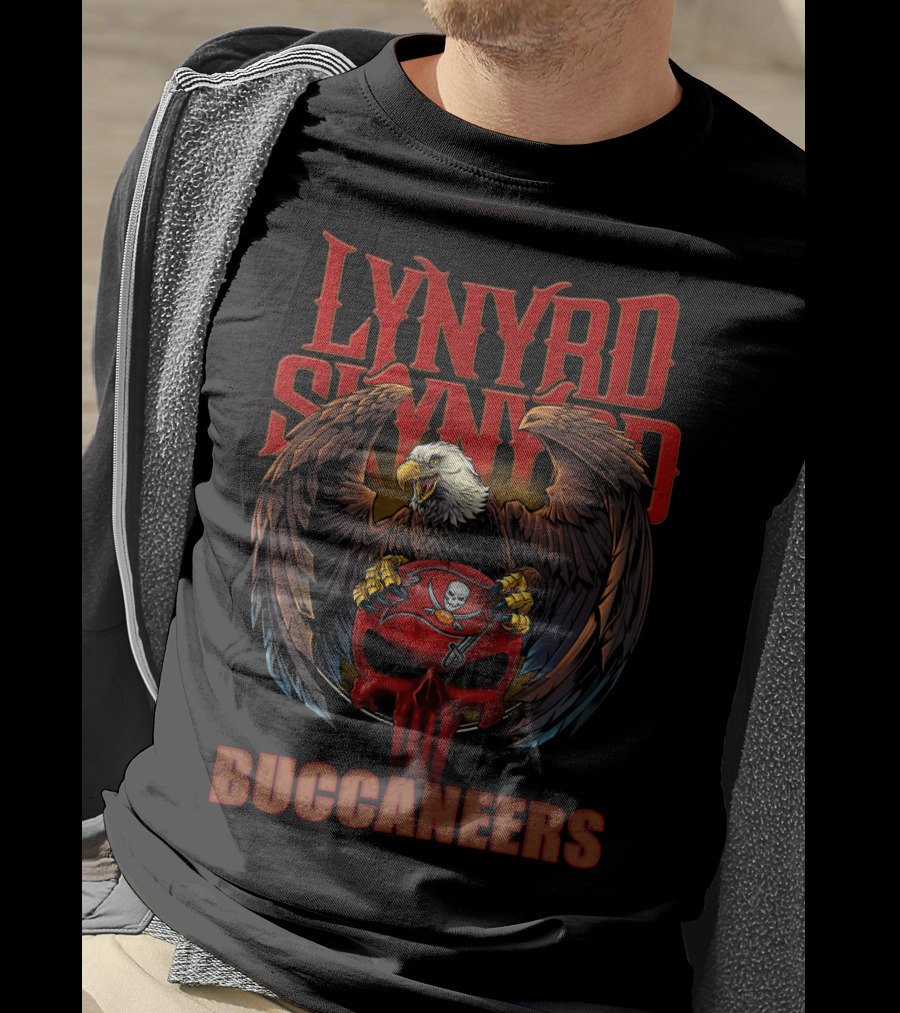 Lynyrd Skynyrd Buccaneers Eagle Skull T-Shirt