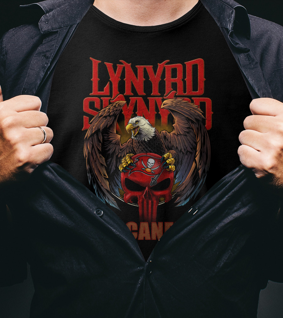 Lynyrd Skynyrd Buccaneers Eagle Skull T-Shirt