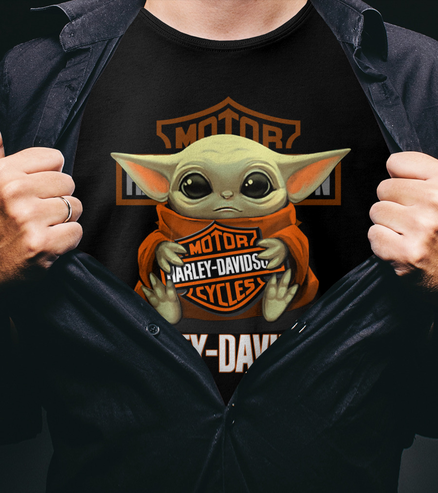 Harley Davidson Motor Cycles Yoda T-Shirt