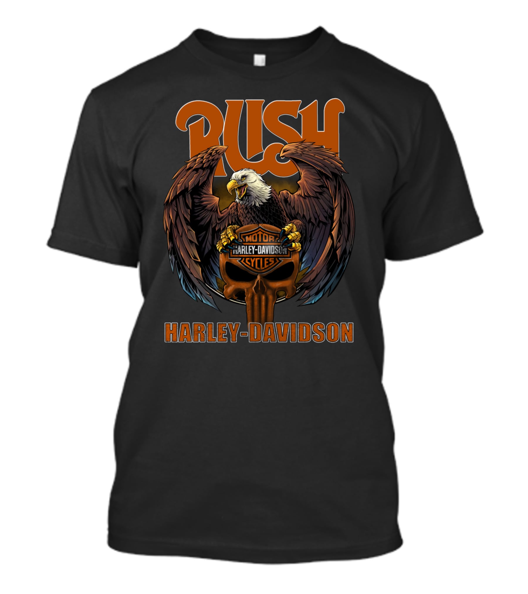 Rush Harley Davidson Eagle Motorcycles T-Shirt