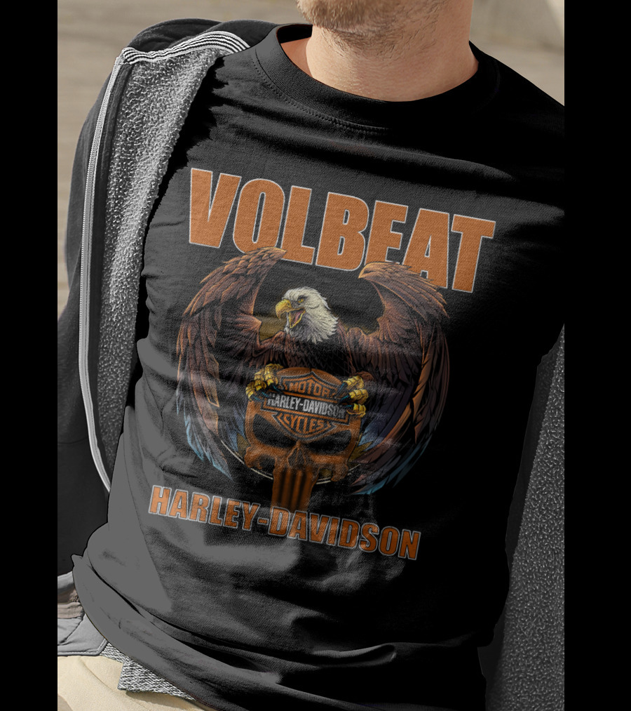Volbeat Harley Davidson Eagle Motorcycles T-Shirt