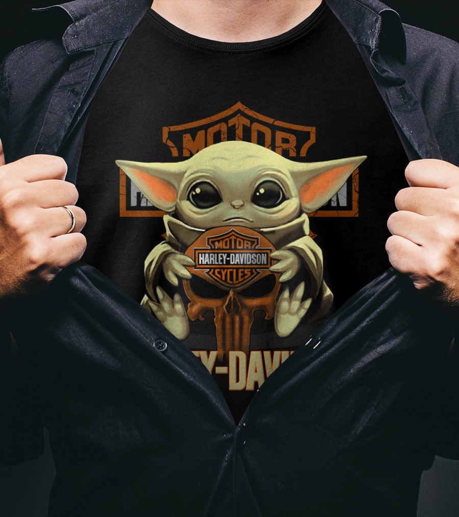 Harley Davidson Motorcycles Yoda T-Shirt