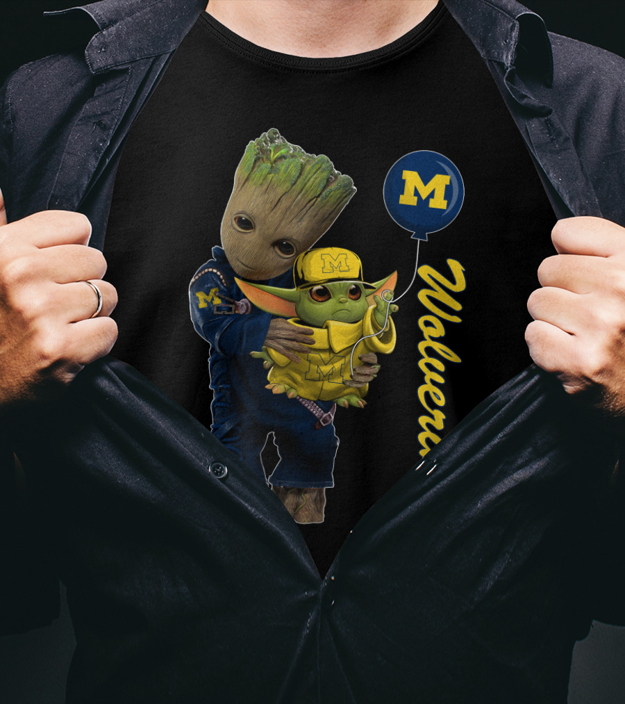 G&Y-Michigan Wolverines M Balloon Hug T-Shirt