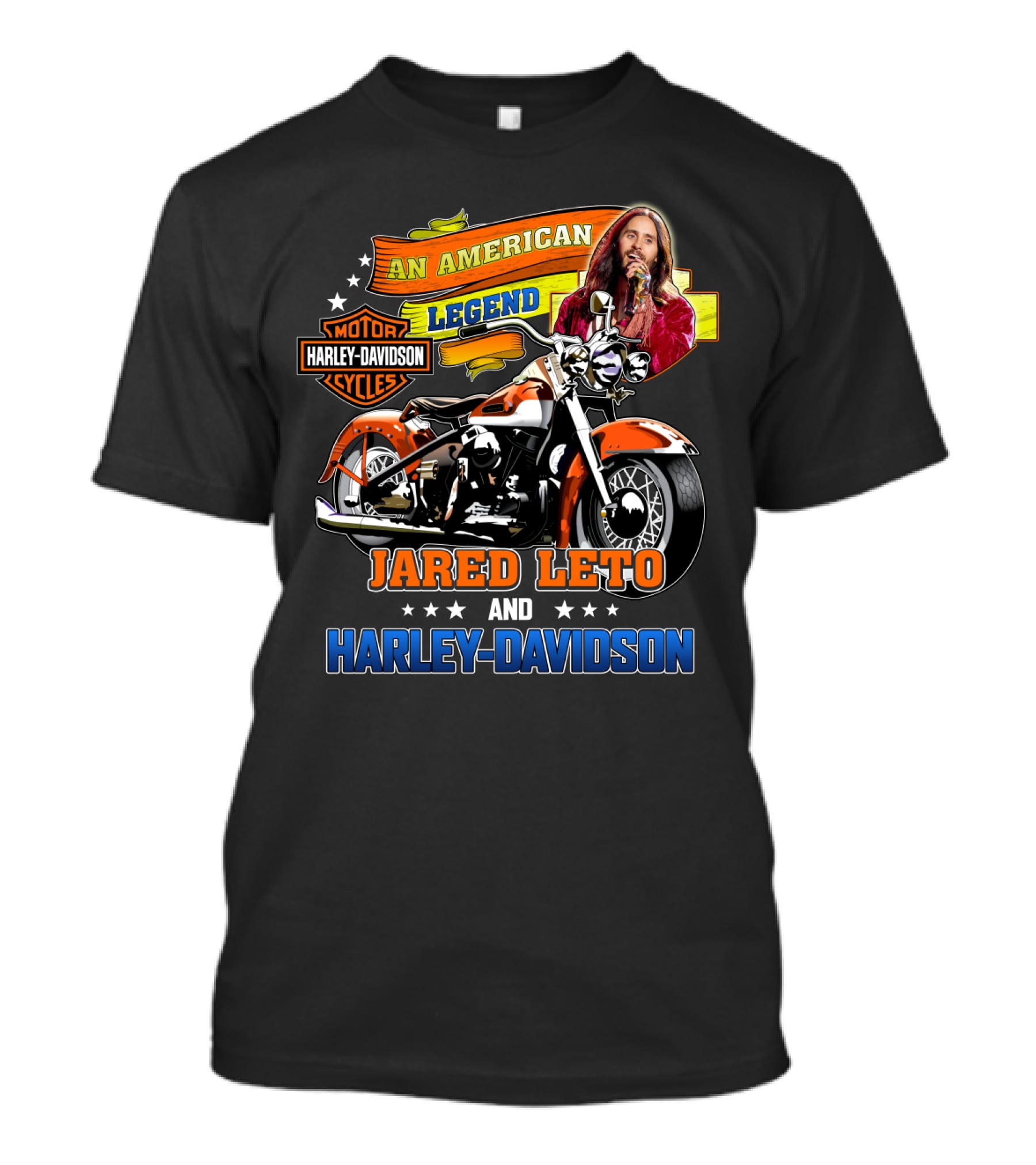 An American Legend Jared Leto And Harley Davidson T-Shirt