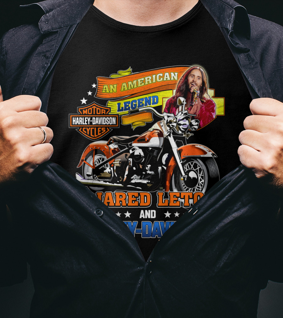 An American Legend Jared Leto And Harley Davidson T-Shirt