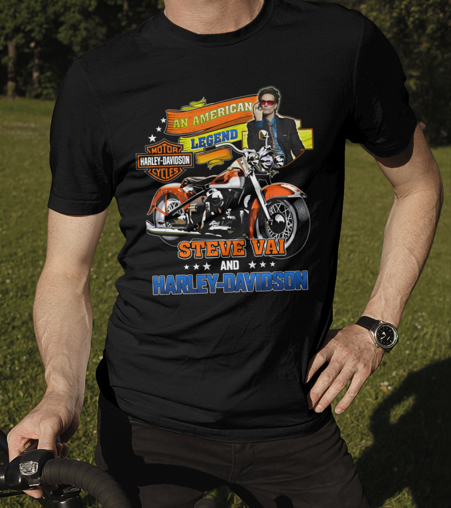 Steve Vai An American Legend Harley Davidson Motor Cycles T-Shirt