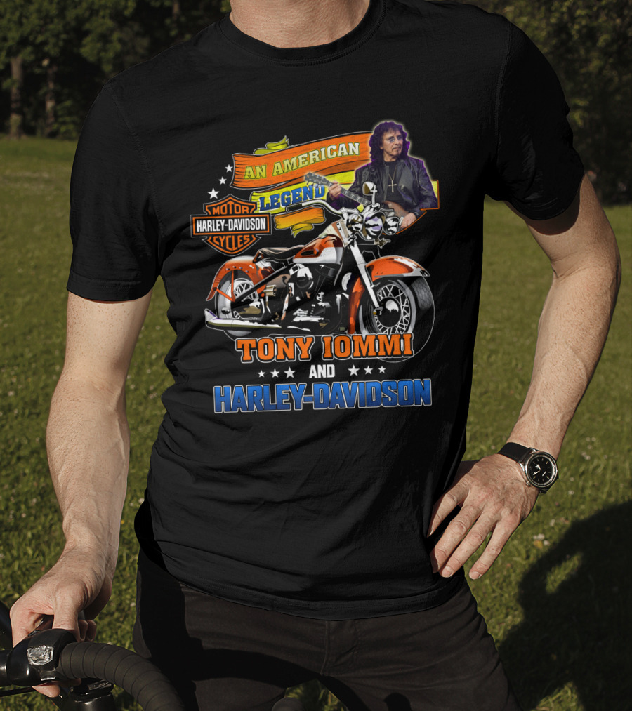 Tony Iommi An American Legend Harley Davidson Motor Cycles T-Shirt