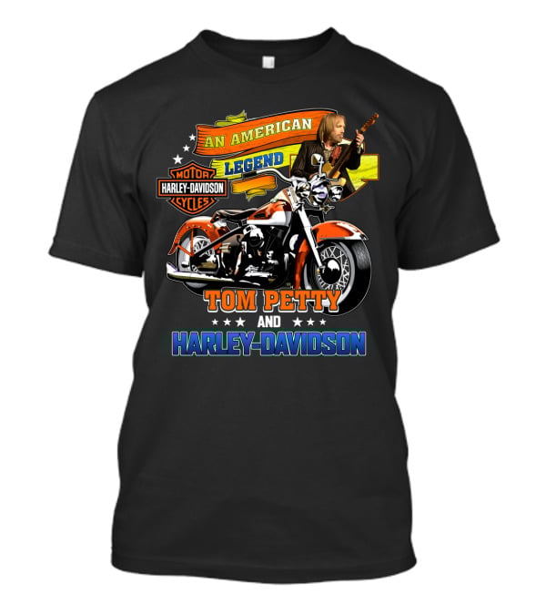 Tom Petty An American Legend Harley Davidson Motor Cycles T-Shirt