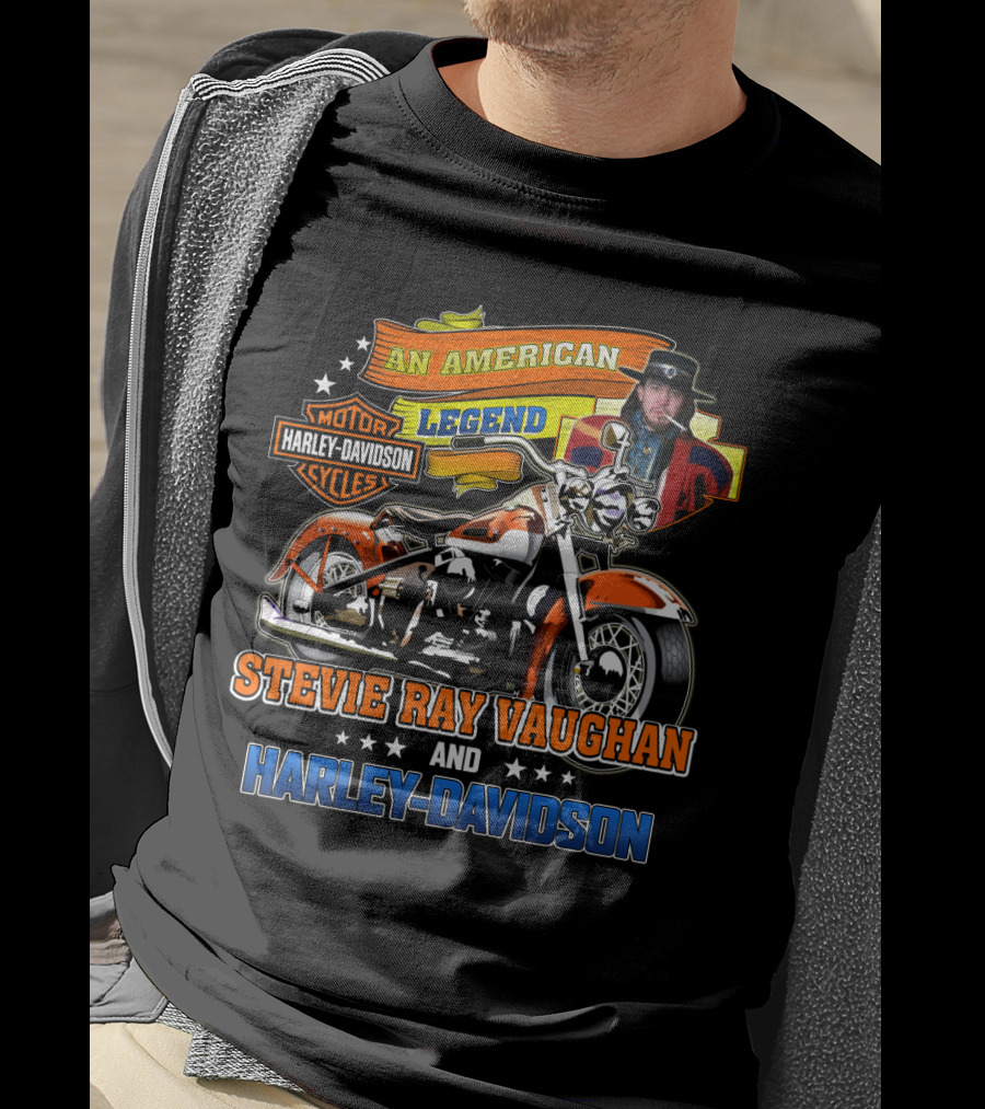 Harley Davidson An American Legend Stevie Ray Vaughan T-Shirt