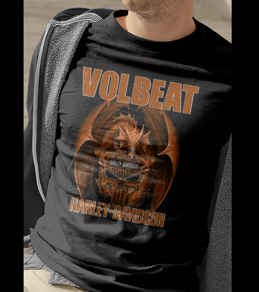 Volbeat Harley Davidson Moto Cycles Dragon T-Shirt