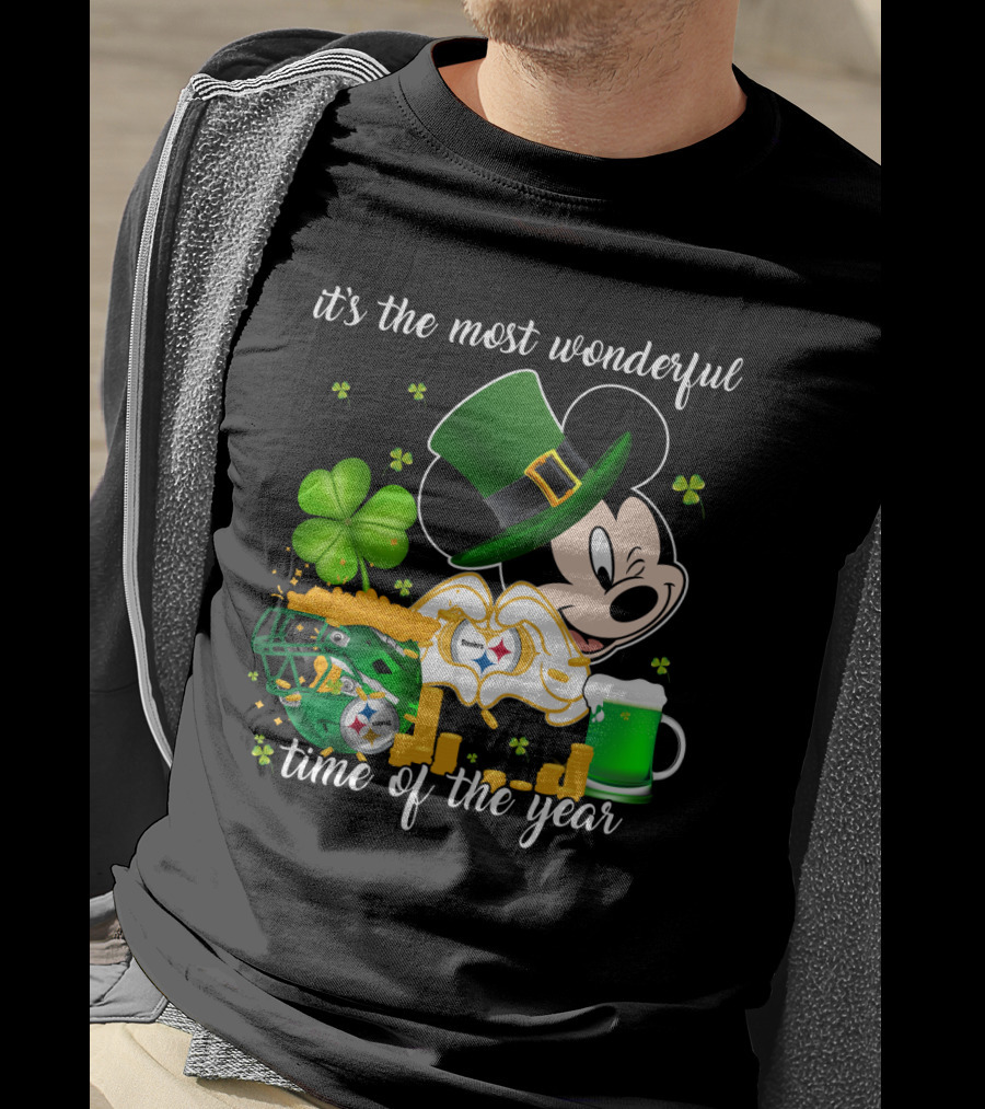 Mk-Pittsburgh Steelers It's The Most Wonderful Time Of The Year T-Shirt