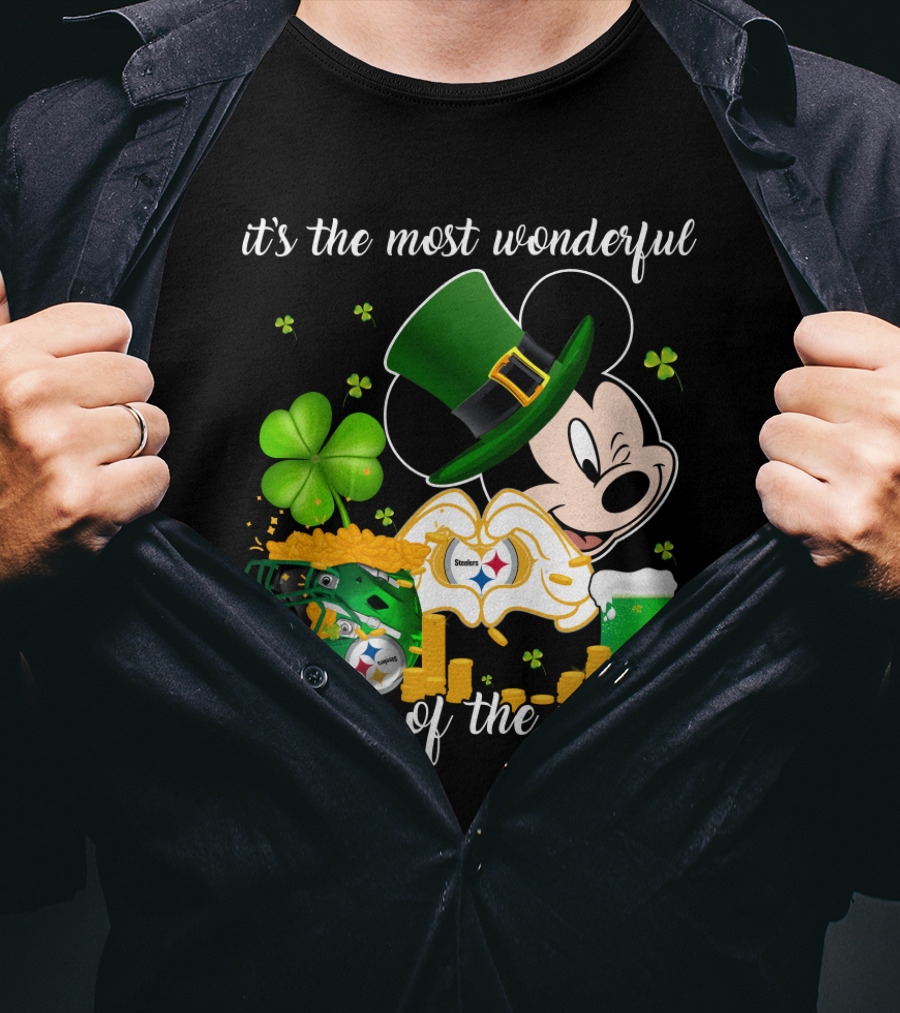 Mk-Pittsburgh Steelers It's The Most Wonderful Time Of The Year T-Shirt