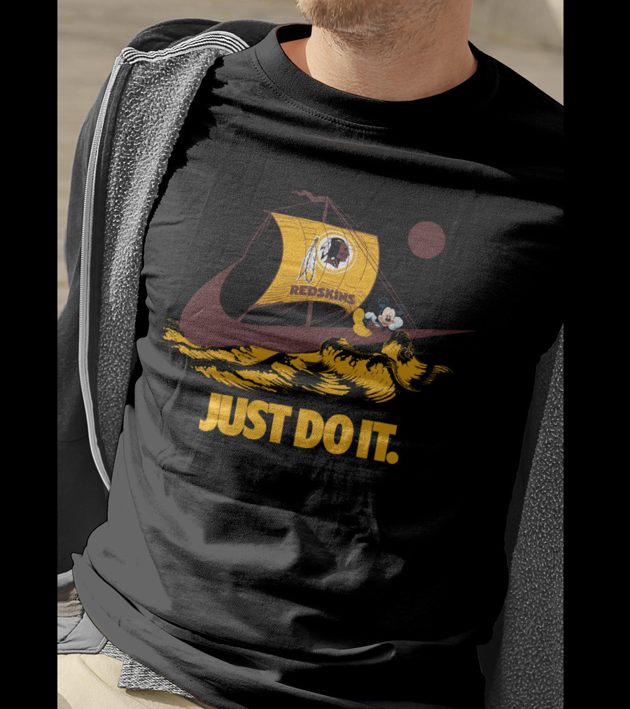 Just Do It Redskins Sailboat Mickey T-Shirt