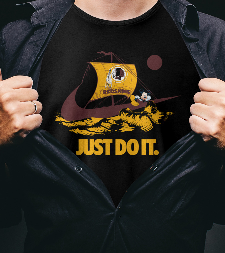 Just Do It Redskins Sailboat Mickey T-Shirt