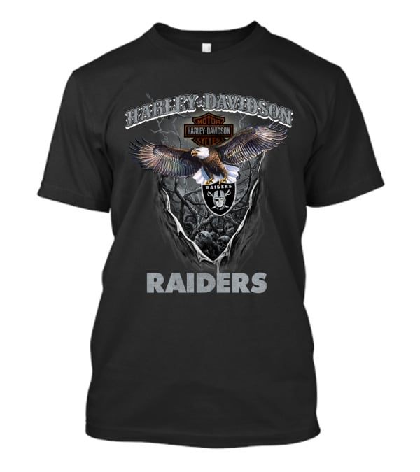 Harley Davidson Motor Cycles Eagle Raiders T-Shirt