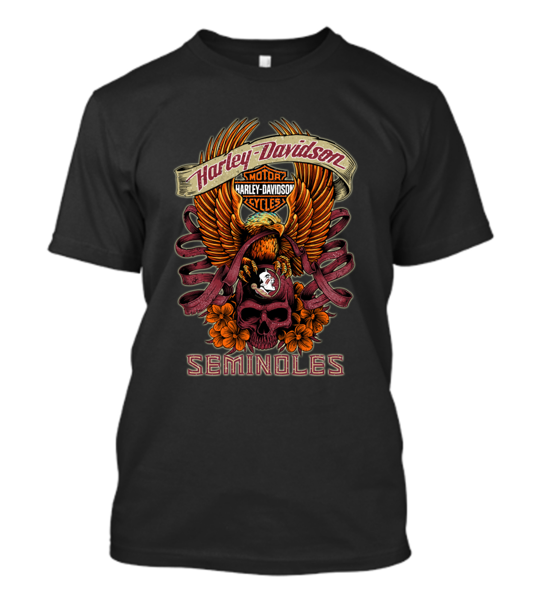 Harley Davidson Motor Cycles Florida State Seminoles T-Shirt