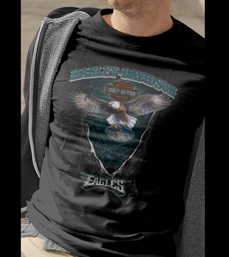 Harley Davidson Motor Cycles Eagles T-Shirt