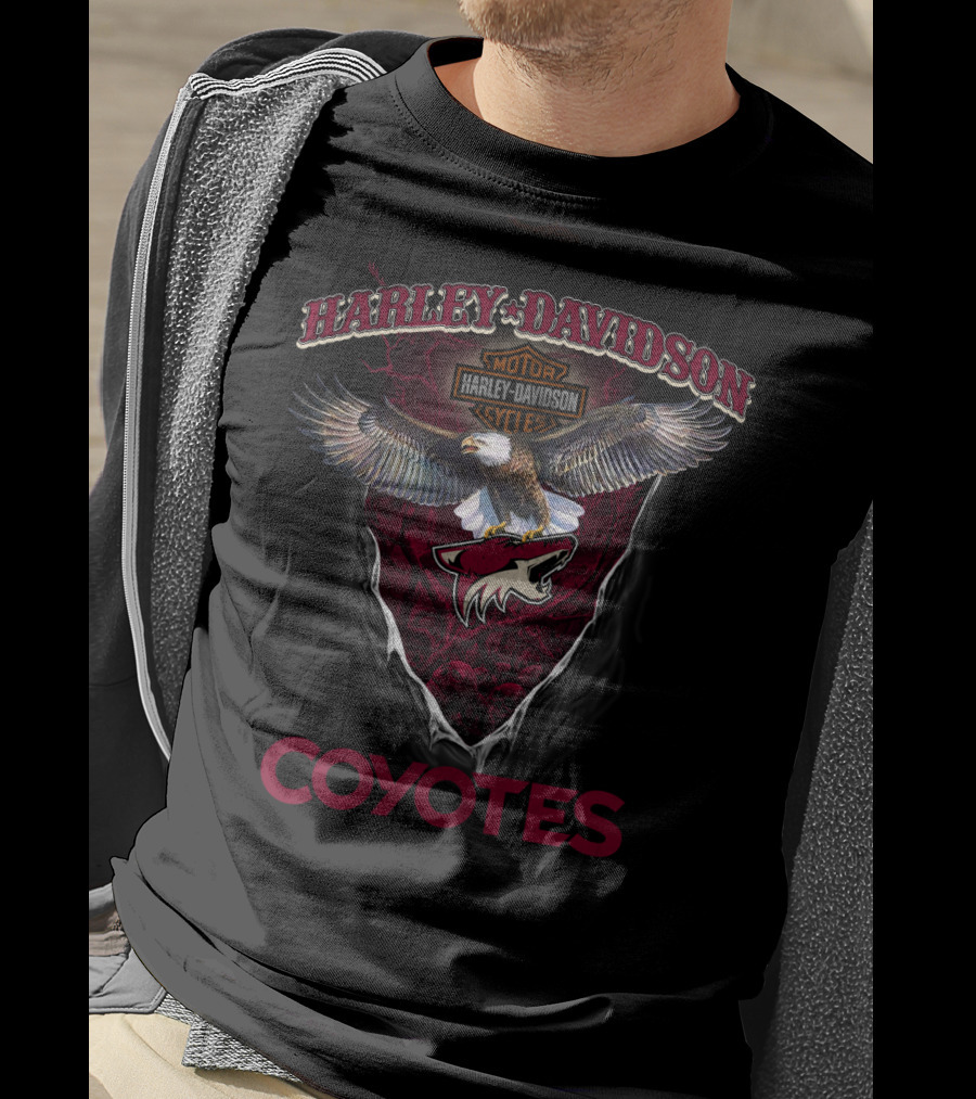 Harley Davidson Motor Cycles Arizona Coyotes T-Shirt