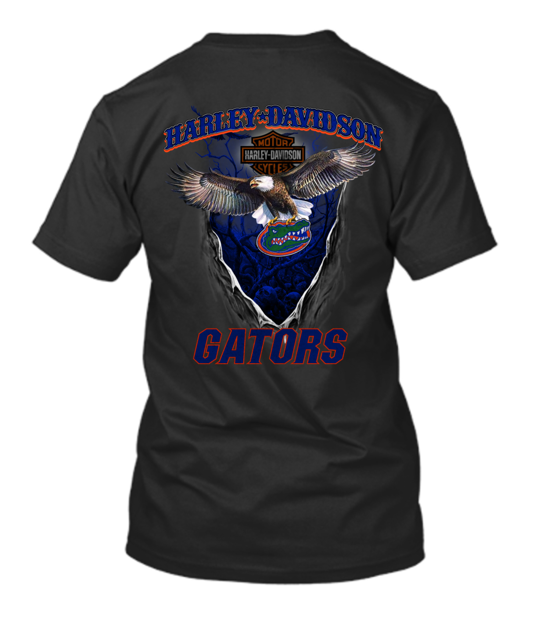 Harley Davidson Motor Florida Gators Eagles T-Shirt