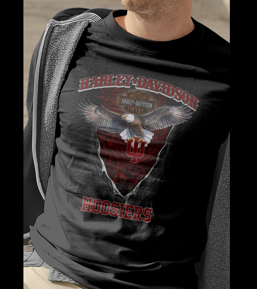 Harley Davidson Indiana Hoosiers Eagle T-Shirt