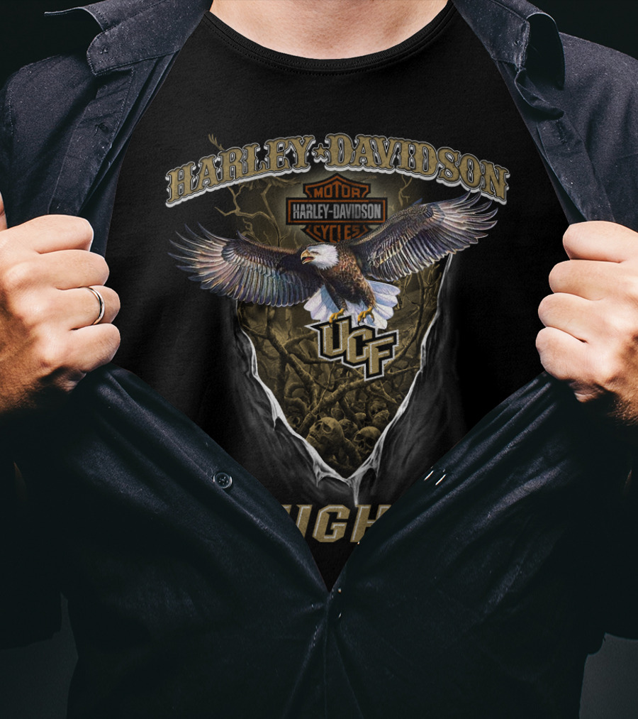 Harley Davidson Motorcycles Ucf Knights Eagle T-Shirt