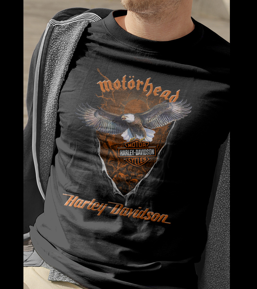 Motorhead Harley Davidson Motorcycles Eagle T-Shirt