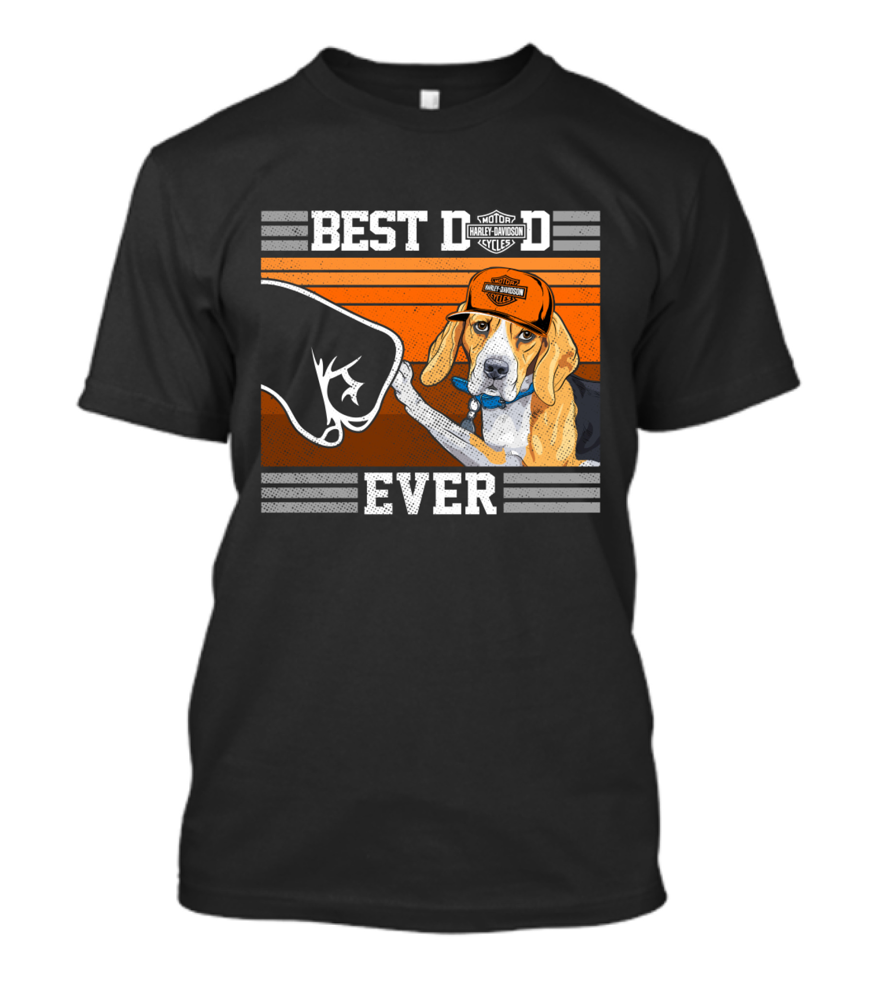 Best Dog Dad Ever Motor Harley Davidson Cycles T-Shirt