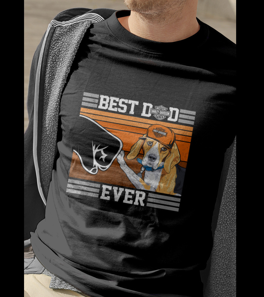 Best Dog Dad Ever Motor Harley Davidson Cycles T-Shirt
