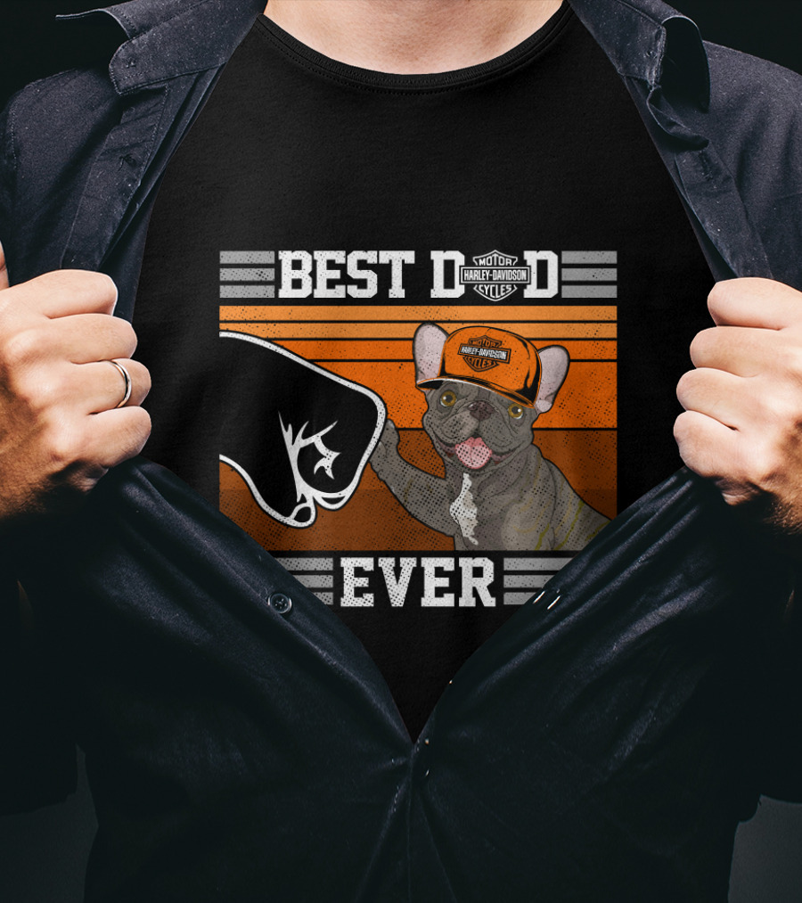 Best Dad Ever Motor Harley Davidson Cycles T-Shirt
