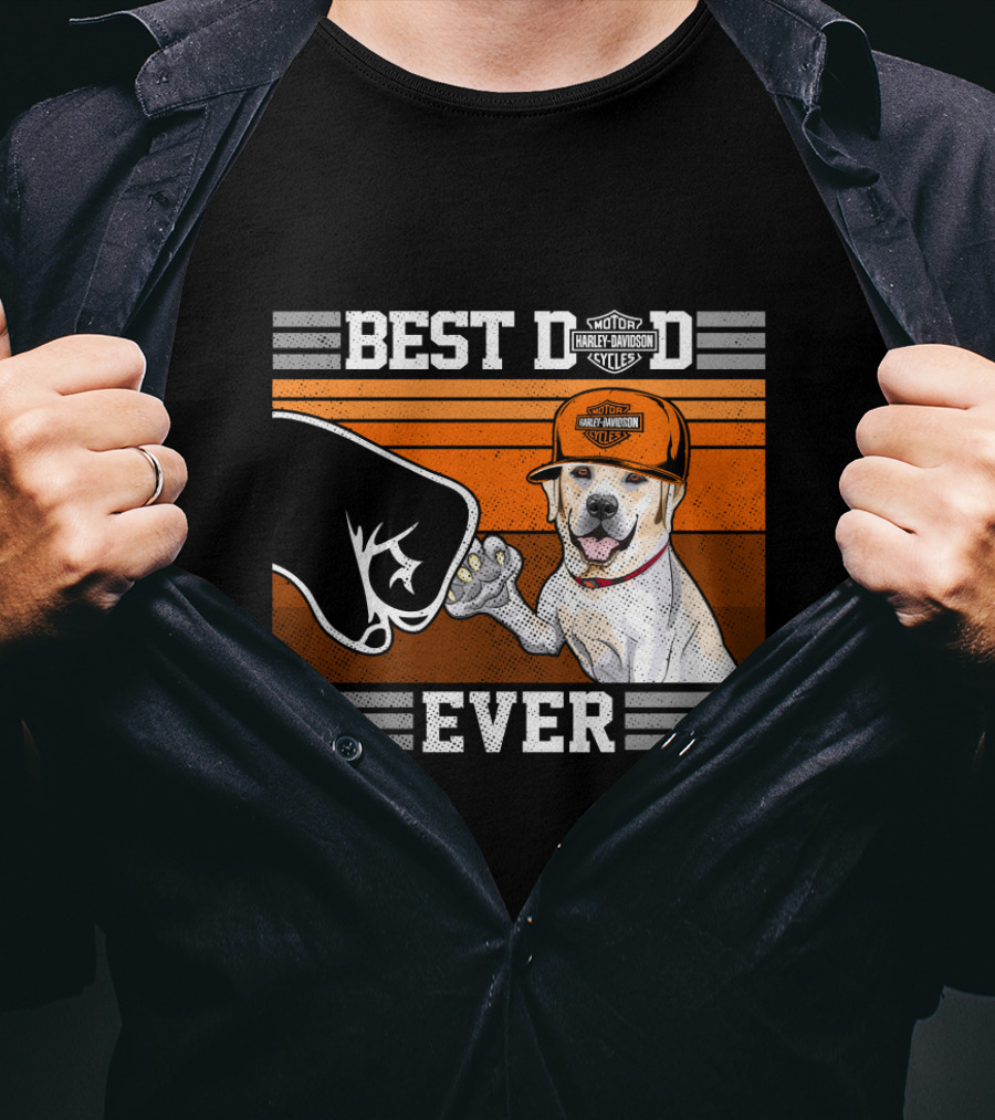 Best Dog Ever Labrador Retriever Harley Davidson Style T-Shirt