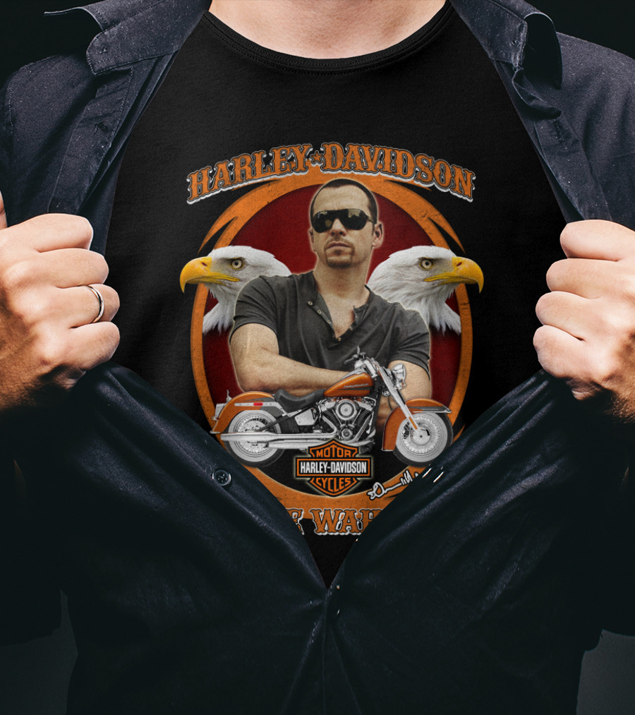 Harley Davidson Motorcycles Donnie Wahlberg Eagles T-Shirt
